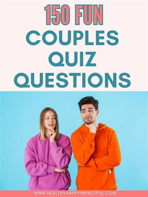150 Fun Couples Quiz Questions: Do You Know Your .